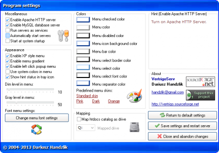 VertrigoServ 2.57